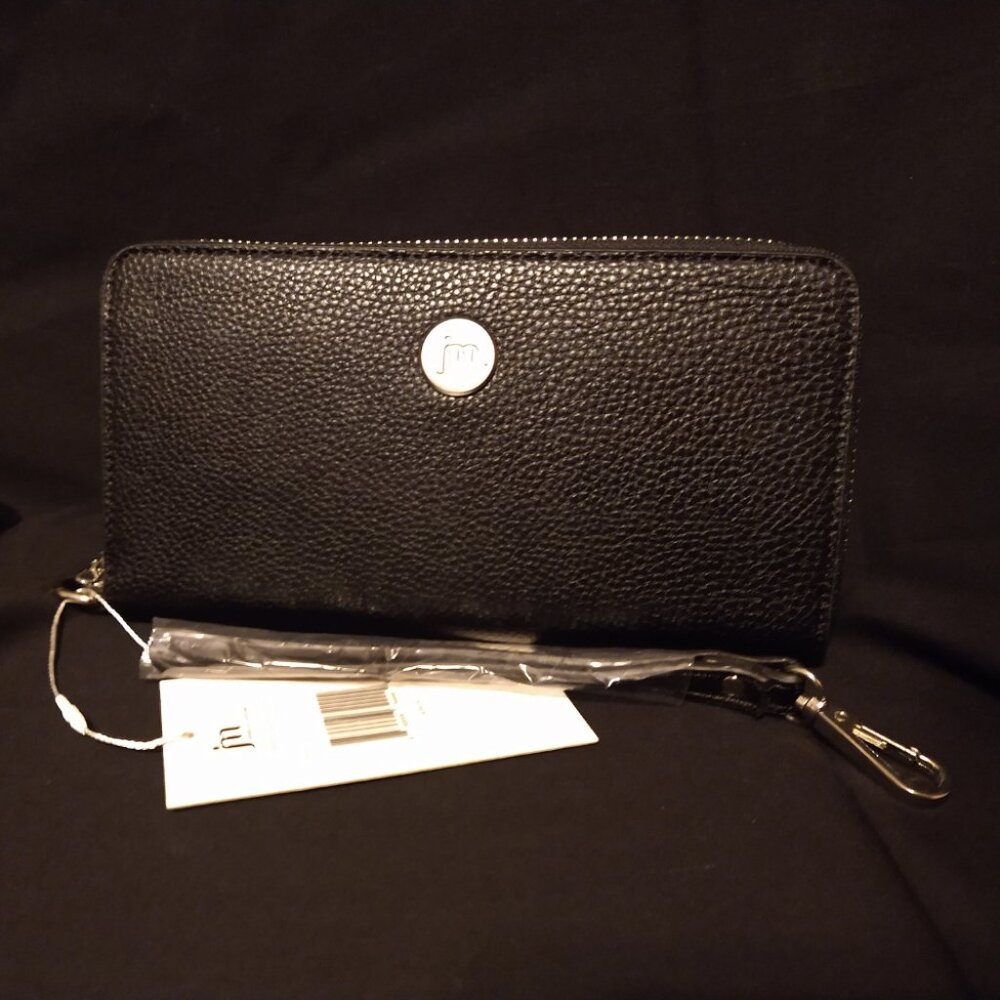 Jessica Moore Simple Black Clutch/Wallet Bag